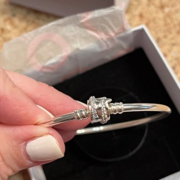 Pandora Shooting Star Bangle Braclet 7.5 - Picture 3 of 3